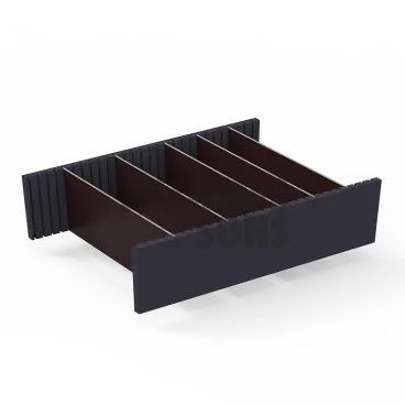 Kit de cloisons amovibles pour bac H300 Largeur 800 mm