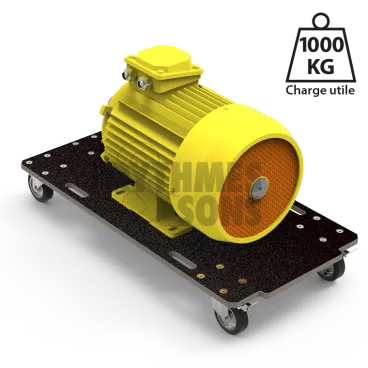 Plateau roulant Forte 1200x600xE21mm Roul. Ø125