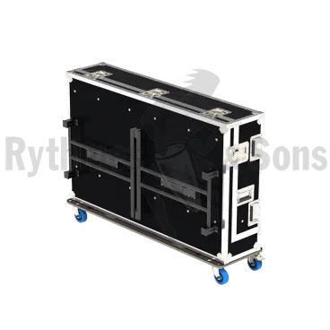 Telemetry flight case 2 seats and 4 monitors