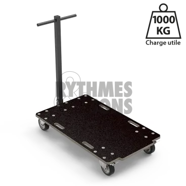 Chariot manutention pliable Forte 1000x600xE21mm Roul. Ø125