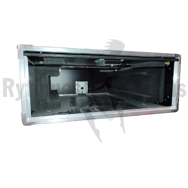 OPENTOP® 19" shock mounted rack 3U depth 590mm + foam