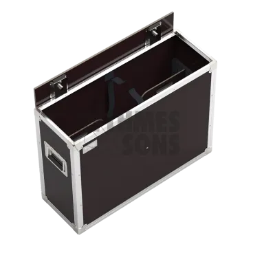 Flight-⁠case OpenRoad®+cloisons pour 1 écran de 22" à 30"