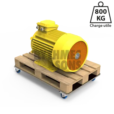 Plateau roulant Polyvalente 1200x800xE21mm Roul. Ø100