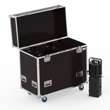 Produit Flight-⁠case pour 6 projecteurs de découpes 613S/SX, 614SX, DS101, DVW105, DW104/105, ZEP-⁠643SX/644SX ADB/CLAY PAKY, ETC, ROBERT JULIAT, SPOTLIGHT Image