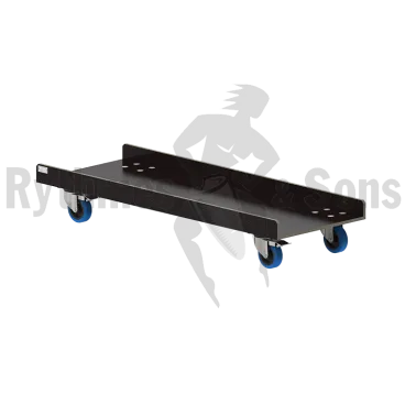 Board on castors for telemetry flight case 6 seats and 12 monitors