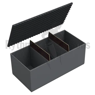 Produit Capitonnage mousse + 2 cloisons amovibles pour malle 600x600xH600 Image