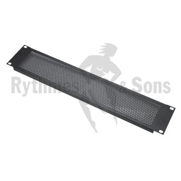 Perforated 19" rack panel 1U