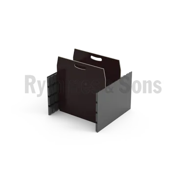 Côtés rainurés composite + 2 cloisons pour malle 600x600xH600