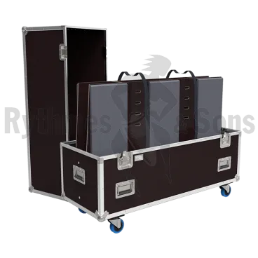 Flight-⁠case Classique pour 1 à 2 écrans de 40" à 55"