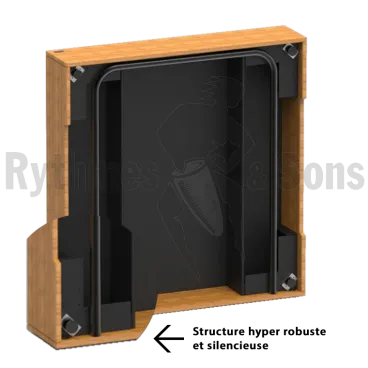 RYTHMES & SONS LEONARD® varnished beech conductor podium
