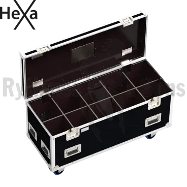 Flight-case Classique HEXA 1200x500xH500 pour 10 (5x2) projecteurs