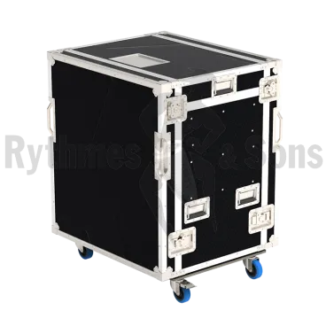 Rack vidéo 19" 12U + tablette coulissante + support écran 27"