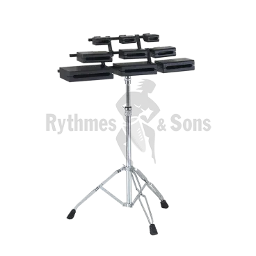 Product ADAMS Set of 9 Fixed Temple blocks accorded with stand Image