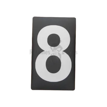 Etiquette adhésive N°8 H100 GRIS/NOIR