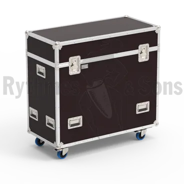 RYTHMES & SONS Flight-⁠case rangement pour 20 chaises pliantes LILA® I ou 25 chaises pliantes LILA® II