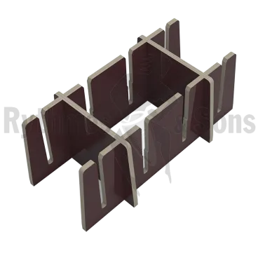 Présentoir pour 4 plateaux roulants