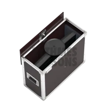 Flight-⁠case OpenRoad®+cloisons pour 1 écran de 15" à 24"