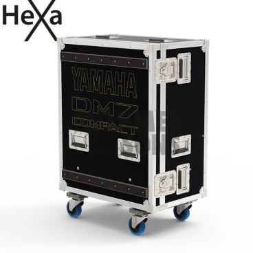 YAMAHA DM7 Compact, DM7-⁠EX Compact (avec ou sans extension) Flight-⁠case HEXA avec bac arrière pour console de mixage numérique
