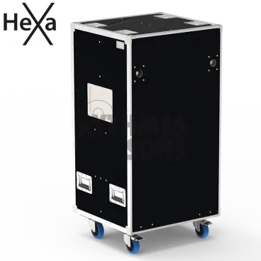 Flight-⁠case OPENROAD® pour 4 projecteurs de découpes Source Four LED 3 ZOOM 15/30 ETC