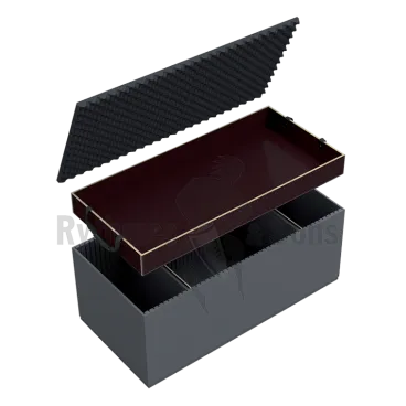 Produit Capitonnage mousse + 2 cloisons amovibles + bac long pour malle 1450x600xH600 Image