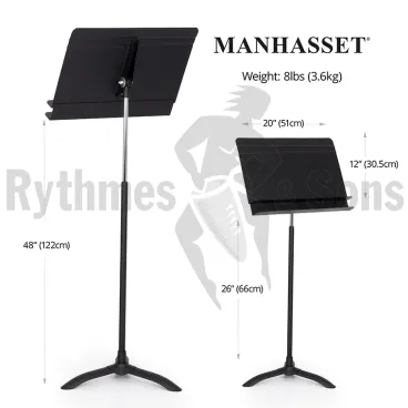 Music Stand double edge MANHASSET® Orchestral #50