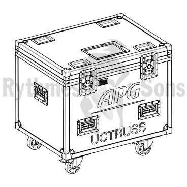 APG UCTRUSS Flight case pour 2 accessoires d'accroche