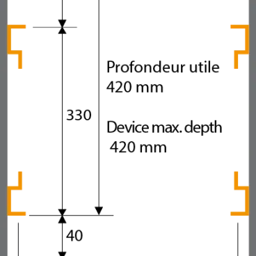 OPENROAD® 19" rack 8U depth 420mm