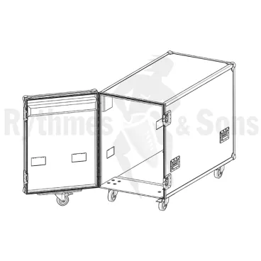 ADAMS GAT33 Flight case for glockenspiel assembled
