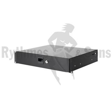 Aluminium rack drawer 19" 2U depth 373mm