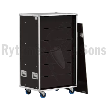 Rack à bacs pour 24x ADN D1 ou C1 SENNHEISER + 1 unité centrale ADN CU1 ou 1 alimentation ADN PS