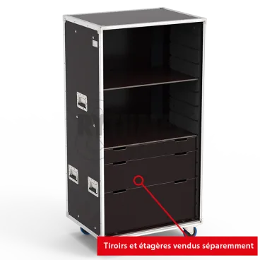 OpenRoad® Flight case 800x600xH1400 for accessories