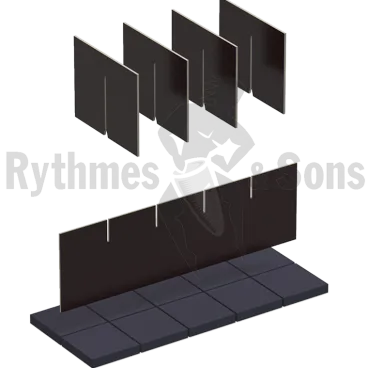 5x2 wood compartments + foam in the bottom for trunk 1200x500xH500