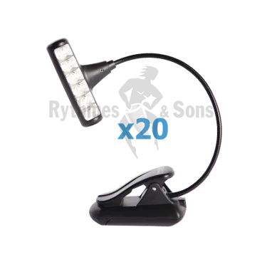 Set of 20 MIGHTY BRIGHT "Hammer Head" Music Stand LED Lights