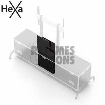 Flight-case Classique avec élévateur électrique pour écran 60" à 75"