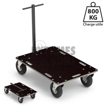 Produit Chariot manutention pliable Tout-terrain 1200x800xE21mm Roul. Ø260 Image