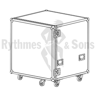 ADAMS Philharmonic 29" Flight case with ramp and head compartment for timpani