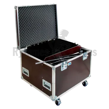 Flight case 20 pupitres « Orchestra » simple rebord