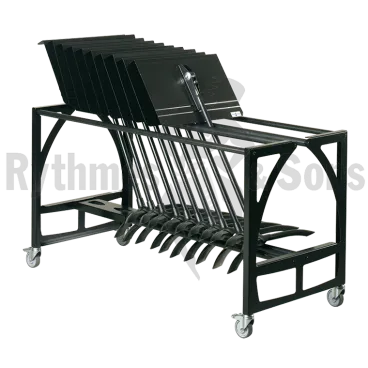 RYTHMES & SONS Transport Stand Cart for 10 Music Stands MANHASSET® #48/#48C/#48T/#50