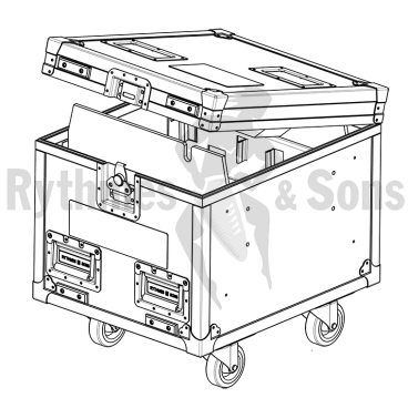 VERLINDE STAGEMAKER SR1 PREMIUM Flight case for 2 chain hoists