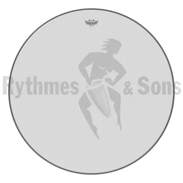 Peau REMO Ambassador blanche lisse pour grosse caisse de concert Ø40"