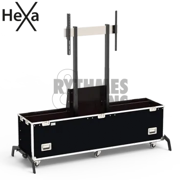 Flight-case Classique avec élévateur électrique pour écran 60" à 75"