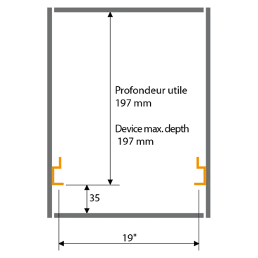 OPENROAD® 19" rack 10U depth 200mm