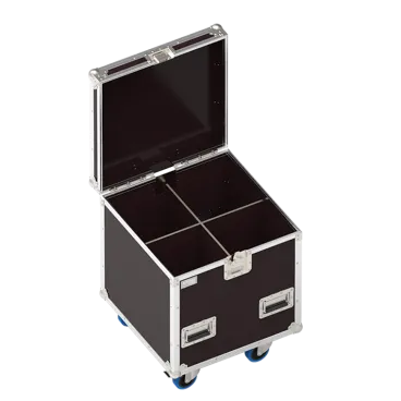 Classic flight case 600x600xH600 for 4 (2x2) spotlights