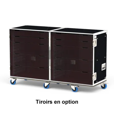 Storage flight case 1100x800xH800 for accessories