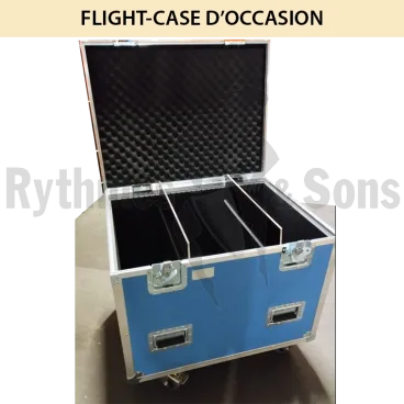 800x600xH600 Malle rangement Classique PVC Bleu + capitonnage + cloisons