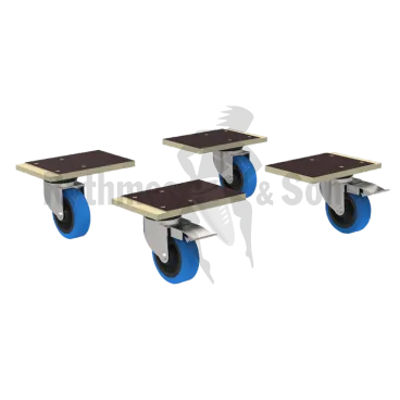 Produit 4 Platines à roulettes Ø100 avec visserie Image