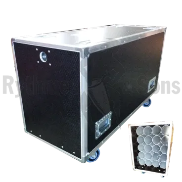 Flight-case OPENROAD® HEXA pour 12 pieds de micros Ø110
