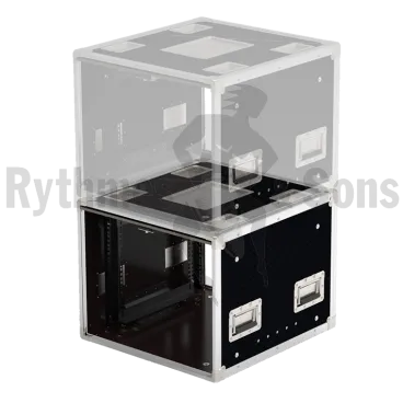 Opentop® 19" shock mounted Rack  8U depth 530 mm