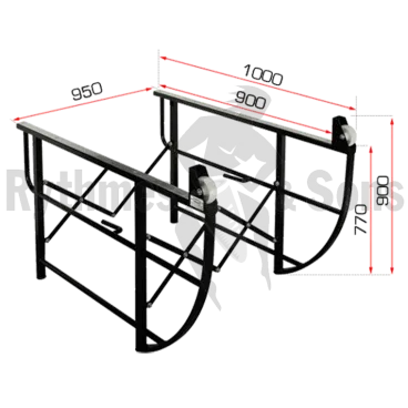 EASY DESK pour table de mixage L95 x P90 cm