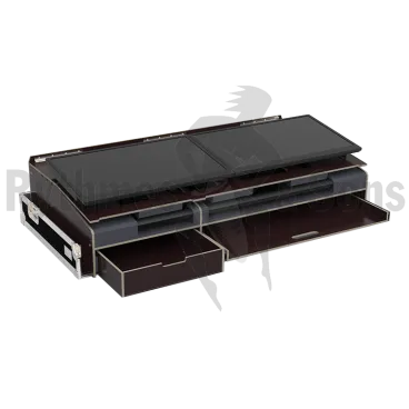 MA LIGHTING GrandMA2 onPC command wing + grandMA2 fader wing Flight-⁠case pour console lumière + 2 écrans 22" + tablette + bac